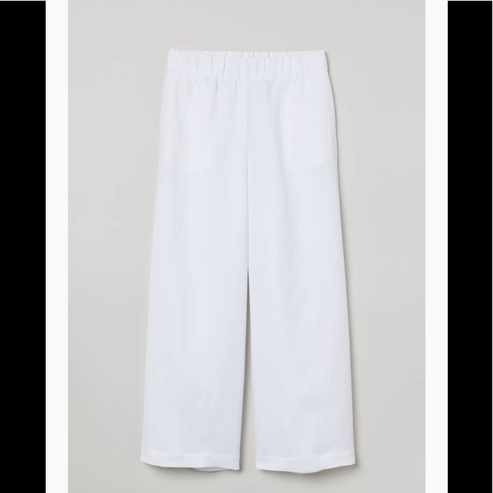 NWT H&M White Linen Pants- XS